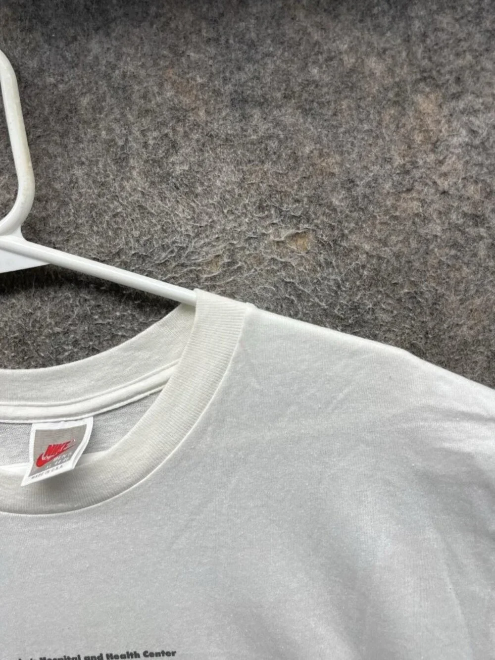 Vintage Nike Shirt Mens XL White Jimmy Stewart Relay Marathon 1988 Graphic Tee
